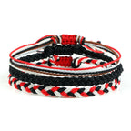 Set of 3 multicolored braided Brazilian bracelets