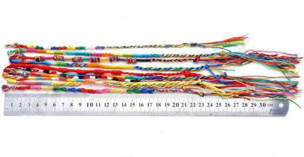 Set of 9 Multicolored Brazilian Lucky Bracelets