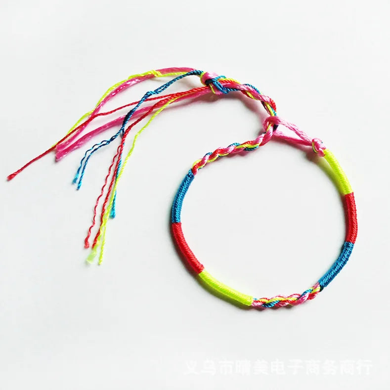 Set of 9 Multicolored Brazilian Lucky Bracelets
