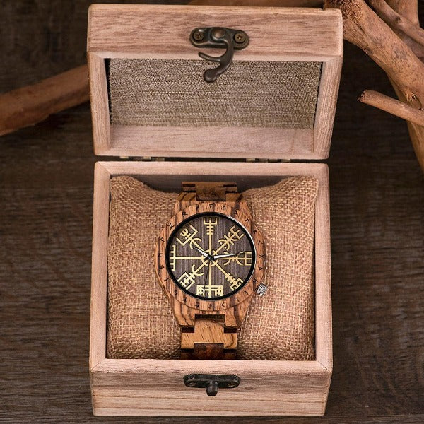 Viking Men's Wooden Watch wood