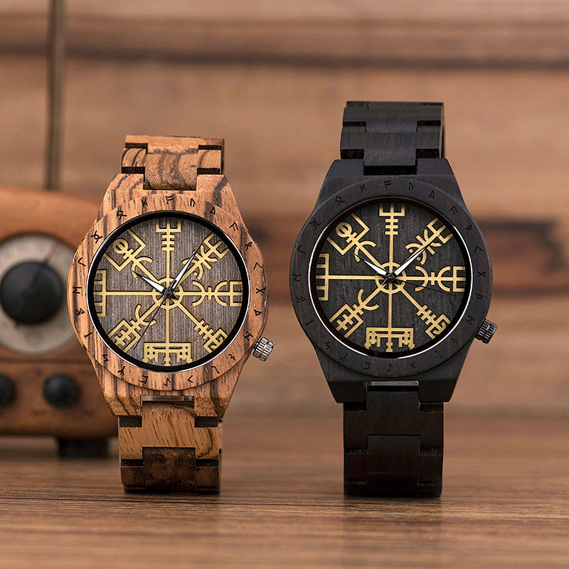 Viking Men's Wooden Watch 