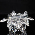 Crystal Glass Feng Shui Ornament "Quartz Flower" - Healing, Buddhism, Meditation 