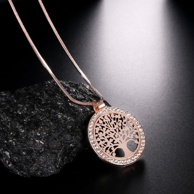 Tree of Life Rose Gold Pendant