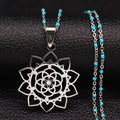 Flower of Life Pendant Silver & Gold silver