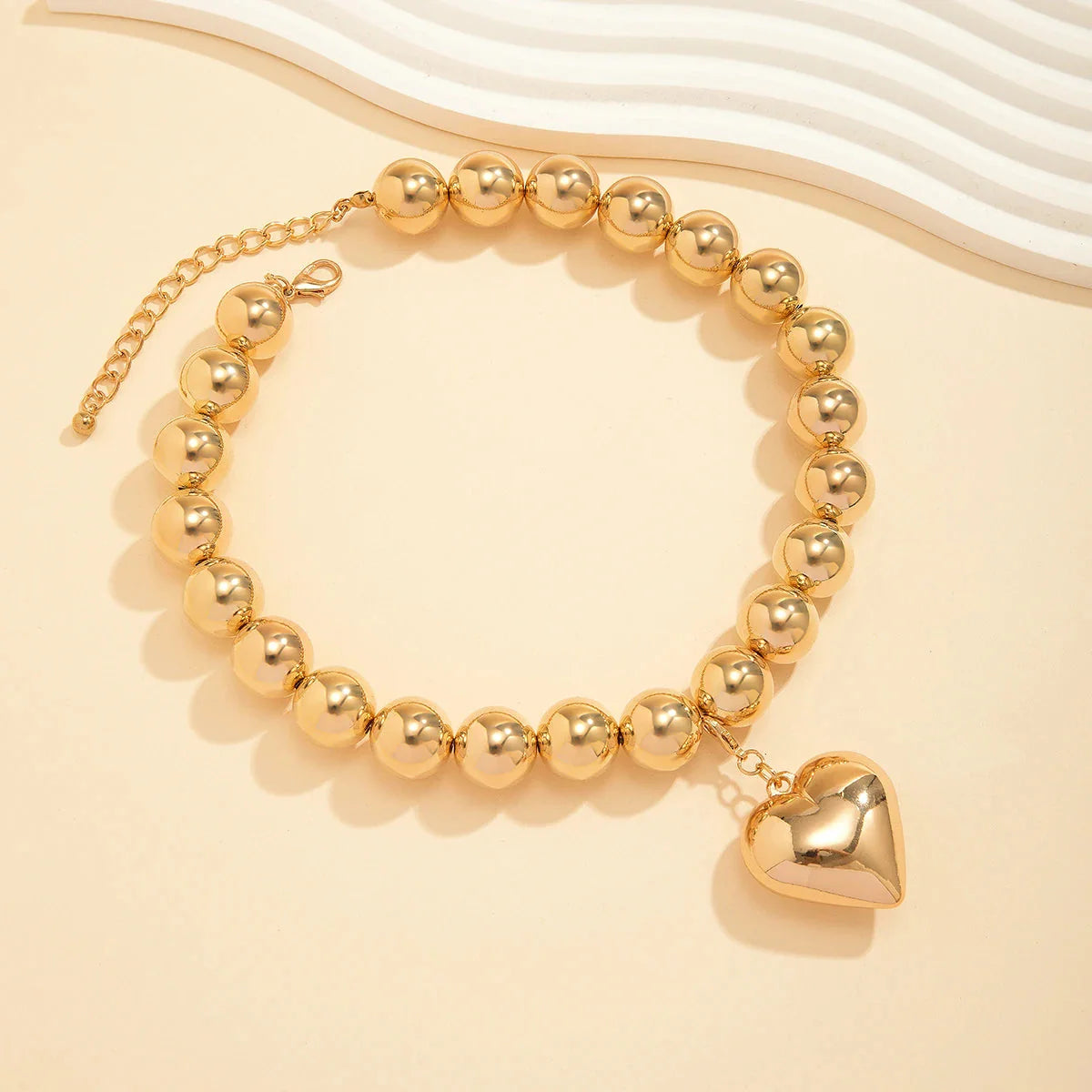 Women's Heart Pendant Gold Necklace