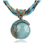 Ethnic Women's Blue Pendant