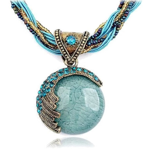 Ethnic Women's Blue Pendant