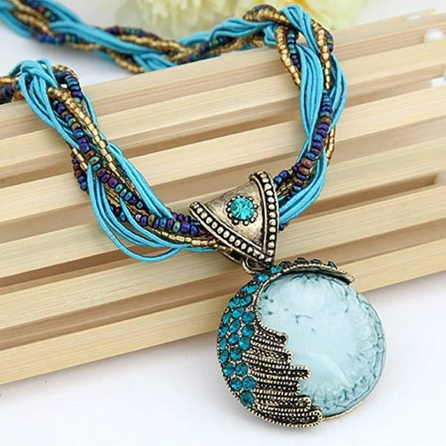 Ethnic Women's Blue Pendant