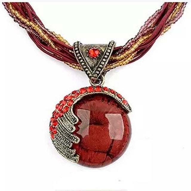 Ethnic Women's Red Pendant
