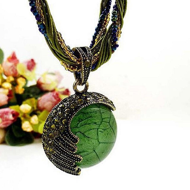 Ethnic Women's Green Pendant
