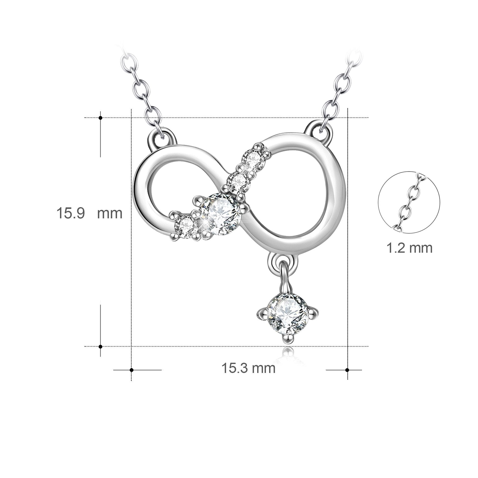 Infinity Silver Pendant