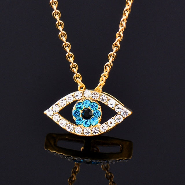 Blue Eye Pendant gold
