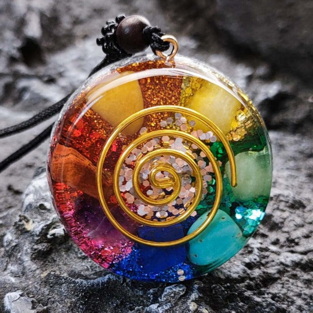 7 Chakras Orgone Stone Pendant & Men's/Women's Necklace
