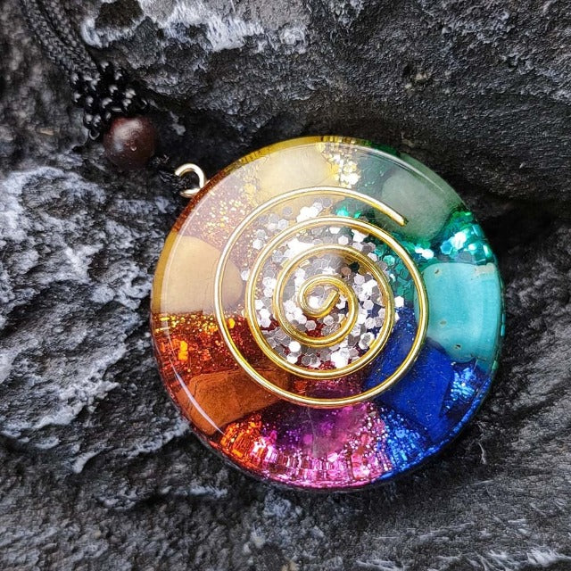 7 Chakras Orgone Stone Pendant & Men's/Women's Necklace