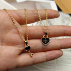 Black couple pendant