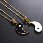 Separable Gold Yin Yang Pendant