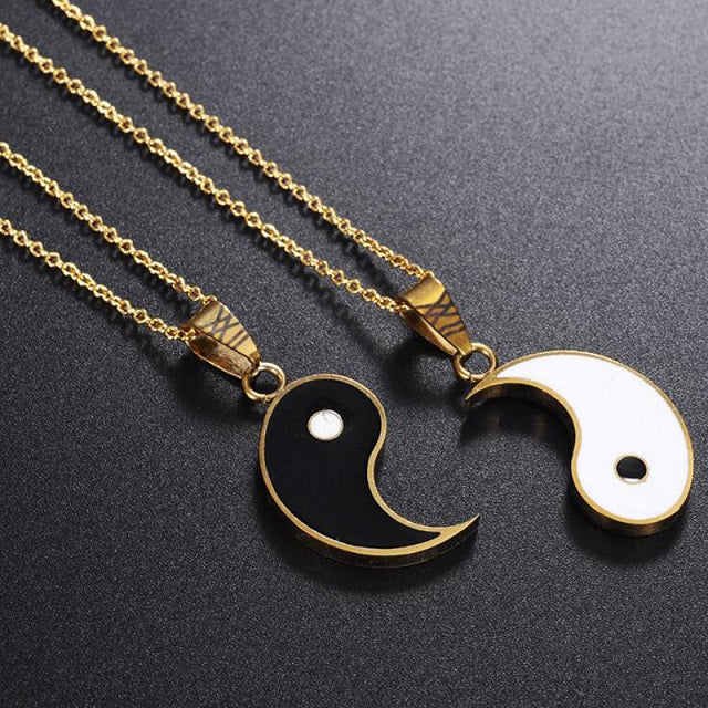 Separable Gold Yin Yang Pendant