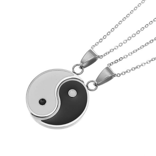Separable Silver Yin Yang Pendant