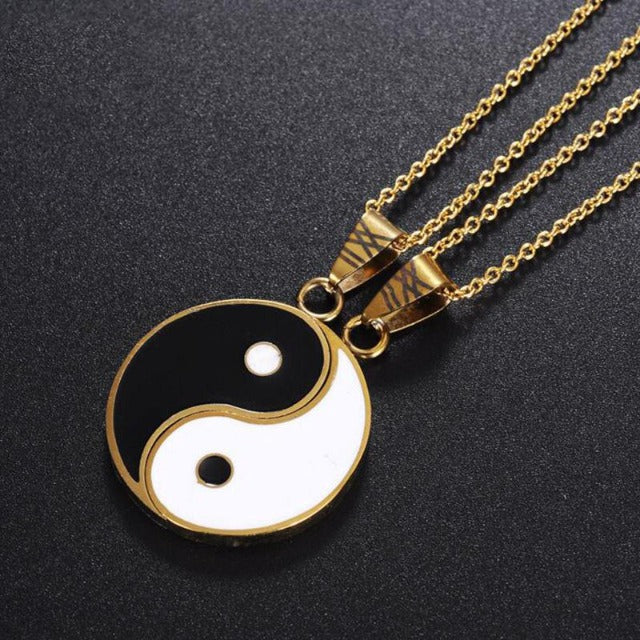 Separable Gold Yin Yang Pendant