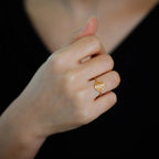 Small Life Flower Women’s Gold Ring